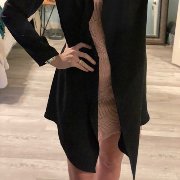 Brand New T Tahari Draped Open Front Duster / Cardigan / Jacket - Picture 2 of 8